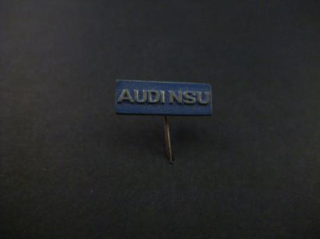 Audi NSU logo zilverkleurige letters